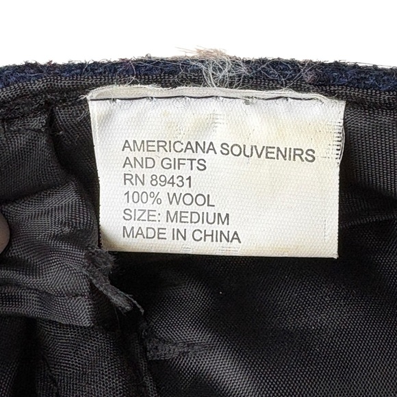 Civil War Union Soldier Costume Hat 100% Wool Size Medium Replica Cap - Picture 5 of 7